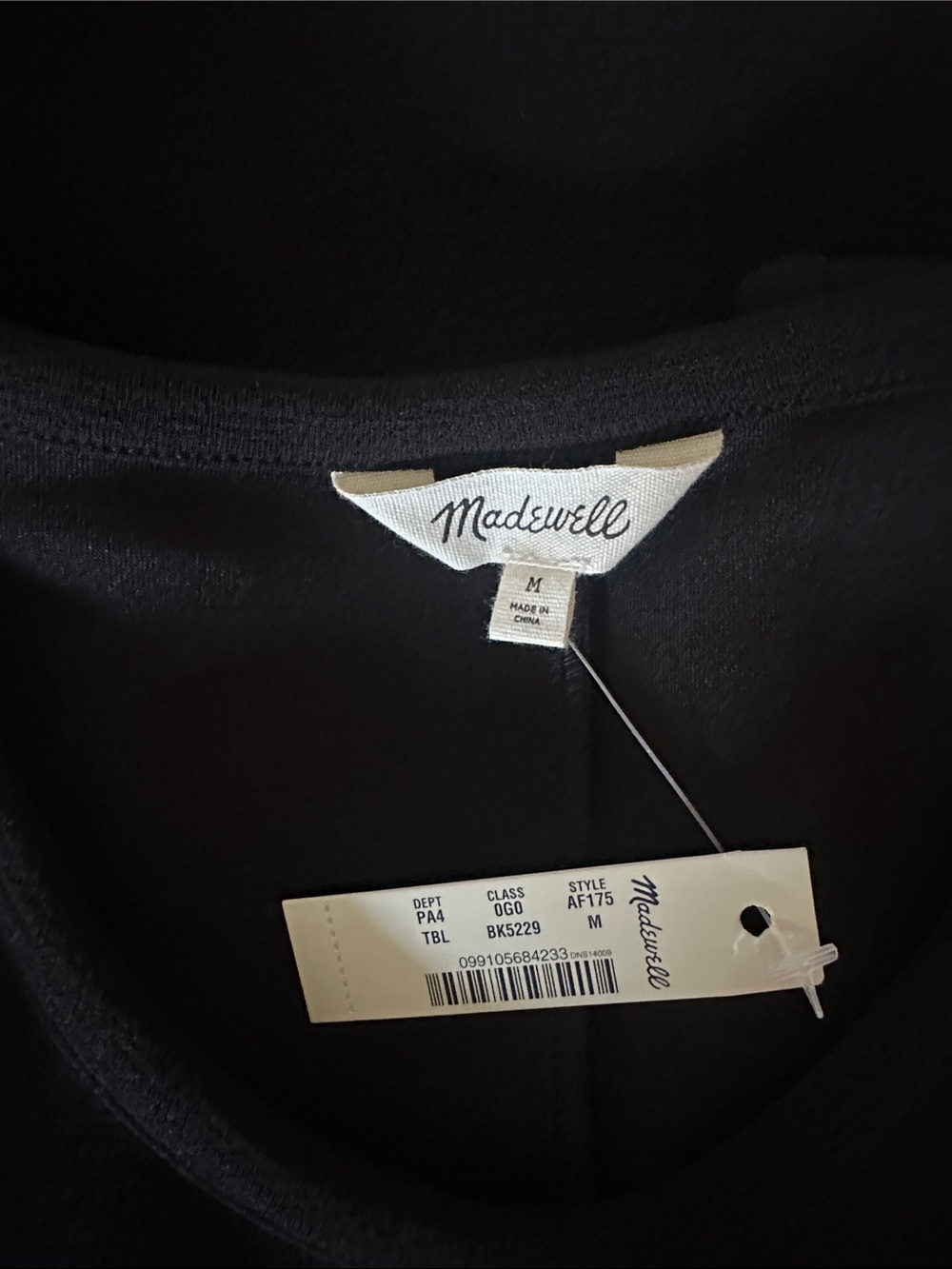 NEW Madewell Black Sleeveless Shift Dress - Picture 8 of 8